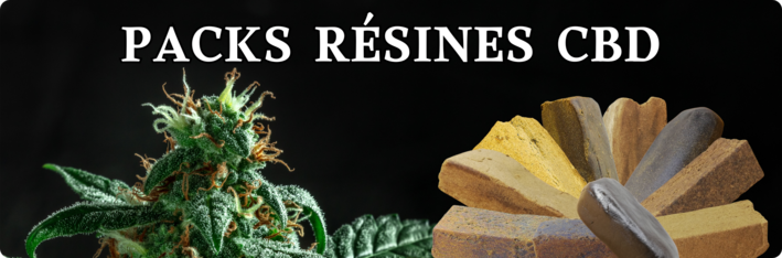 Pack résine CBD premium avec résines naturelles et légales